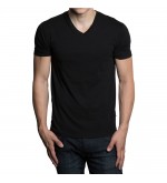 T Shirts - V neck style ( Black )