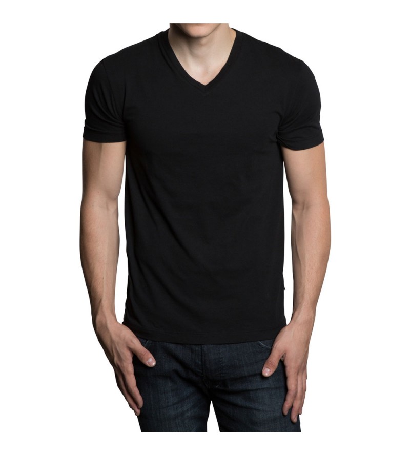 T Shirts - V neck style ( Black )